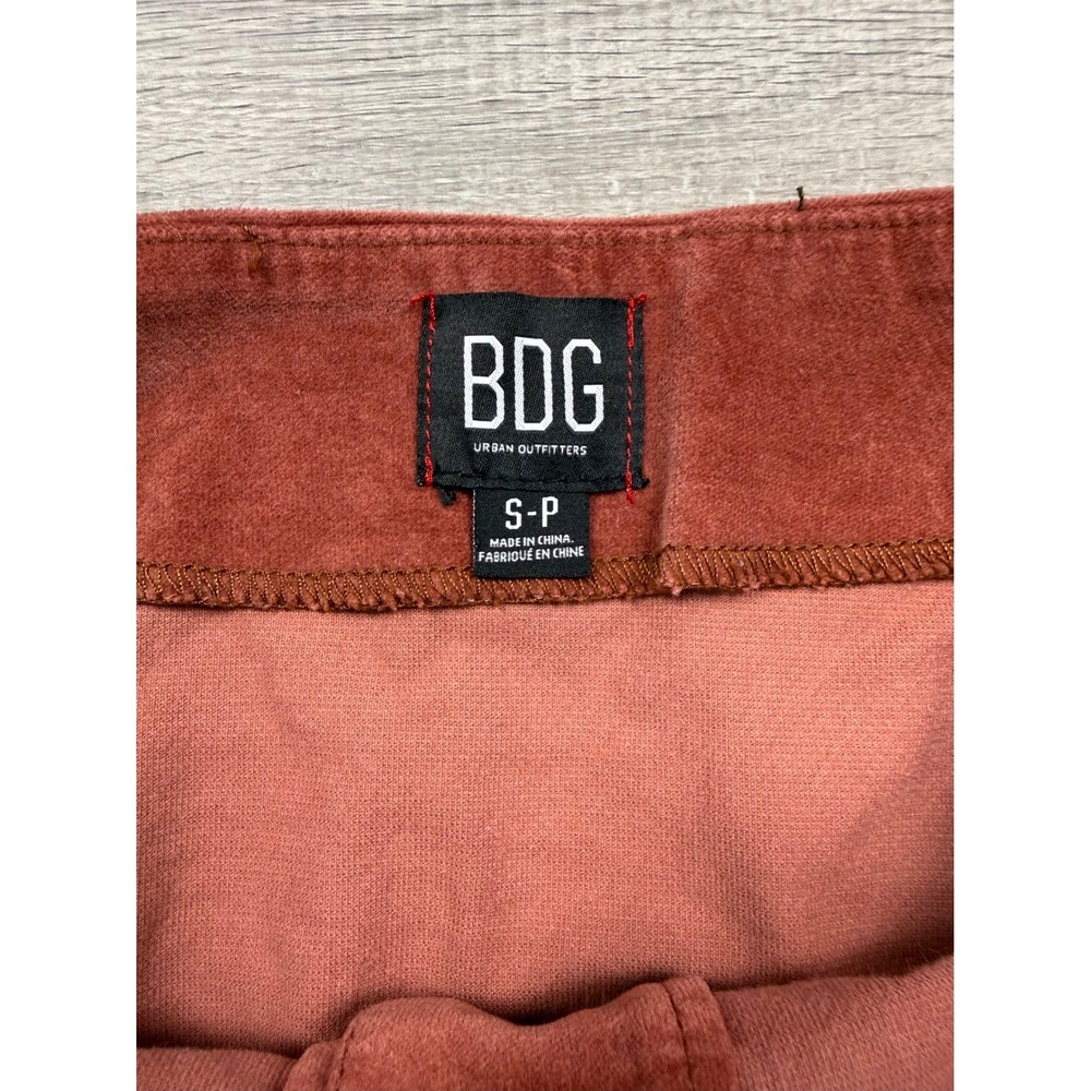 BDG Urban Outfitters Rust Corduroy Mini Skirt Button Front Pockets Small - Picture 3 of 6